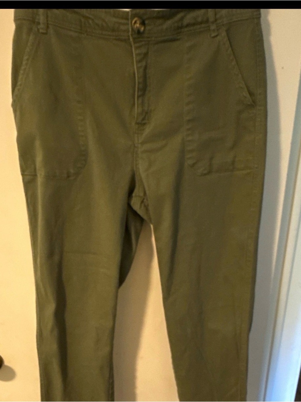 Elizabeth and James Olive Wide-Leg Women's Pants  99% COTTON